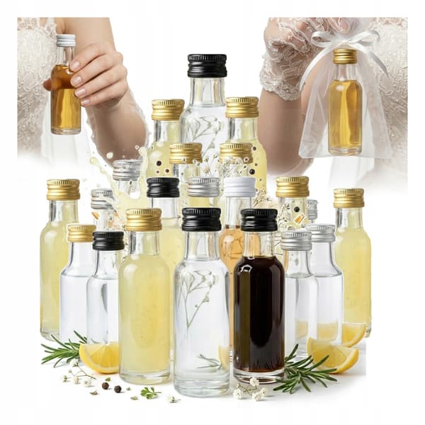 20x DORICA-pullo 20 ml häihin, häälahja vieraille, kiitos