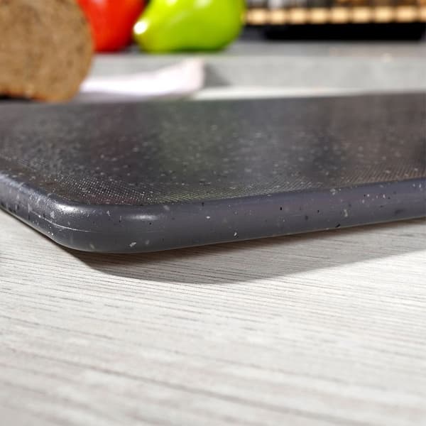 skærebræt plastik grå 24x15 cm