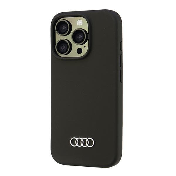 Audi Silikone Etui iPhone 16 Pro 6.3 sort/sort hårdt etui AU-LSRIP16P-Q3/D1-BK