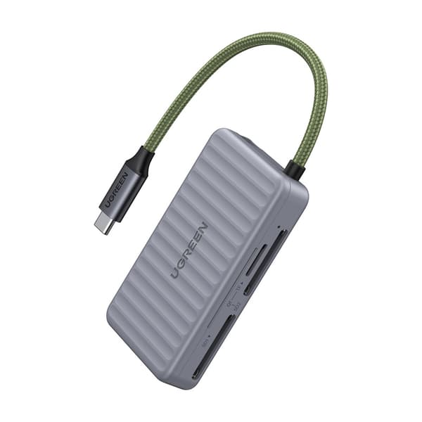 Ugreen CM868 USB-C kortlæser, 2xSD 1xTF 170MB/s (grå)