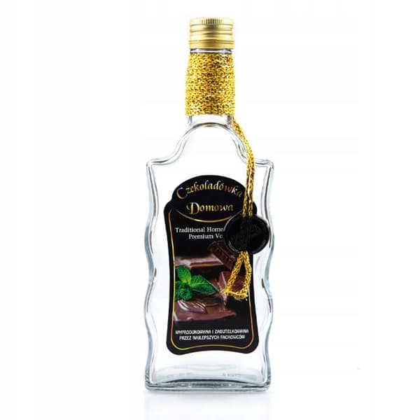 Aaltokuvioinen pullo 500ml KOTITEKOISTA SUKLAATA