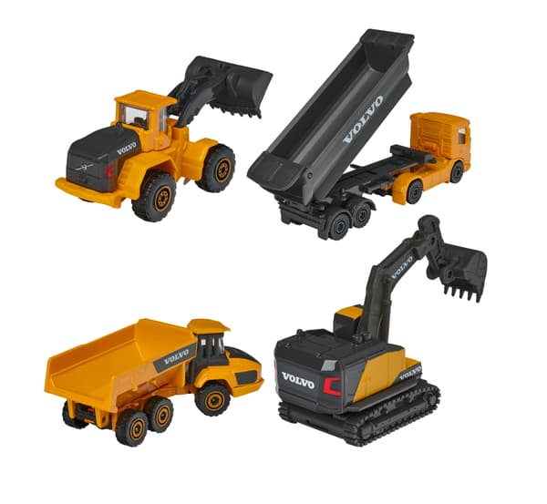 MAJORETTE KONSTRUKTION VOLVO 4-PACK 8503105000