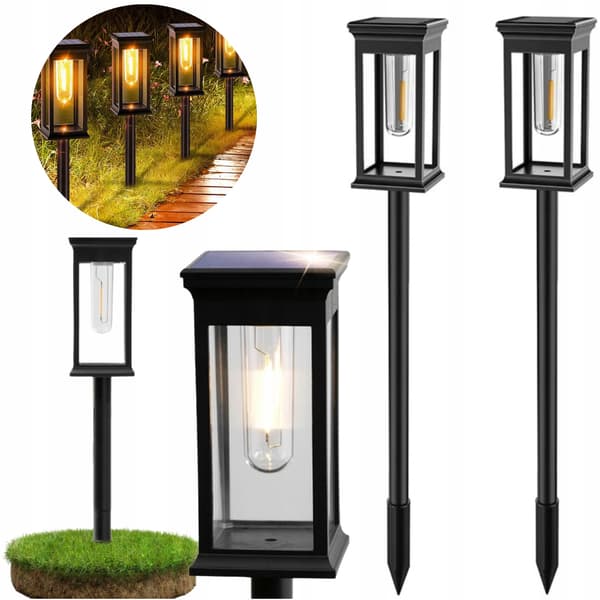 Solcellslampor för trädgården, LED-solcellslampor, 2 stycken
