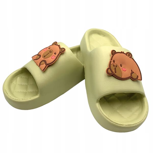 Capybara dam- och herrflipflops för pool, strand, bad, storlek 38-39