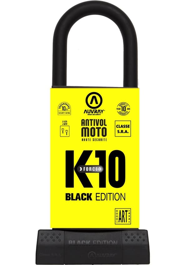 AUVRAY U-LOCK BLACK EDITION spänne - 85X310 (SRA klass)