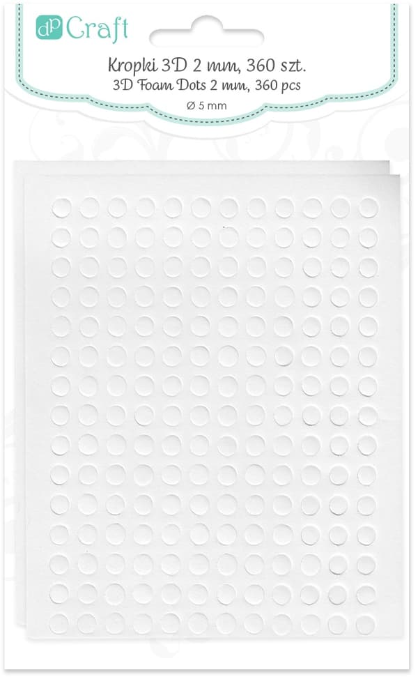 Selvklæbende kubelim DOTS 5x2mm 360 stk.