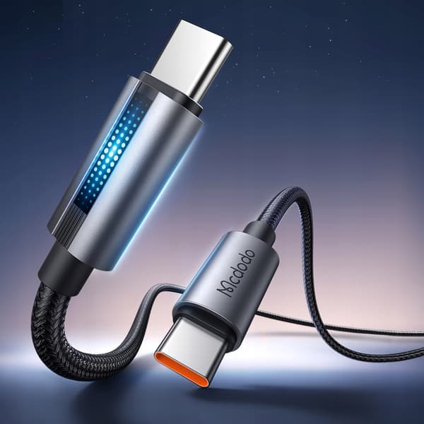 MCDODO USB-C-KABEL SNABBLADDNING FÖR SAMSUNG APPLE USB TYP C 100W 1M LED