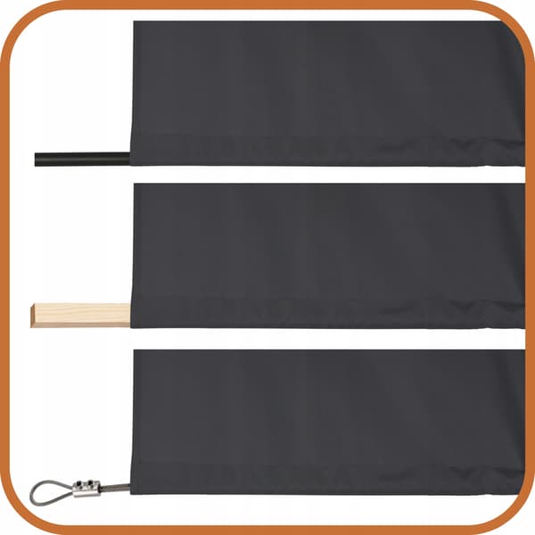 Puutarhan terassiverho R 155x240 grafiitti
