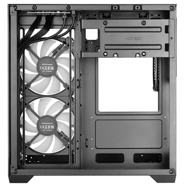 TACENS MARS MC-VIEW3 3xARGB USB-C mATX-kotelo