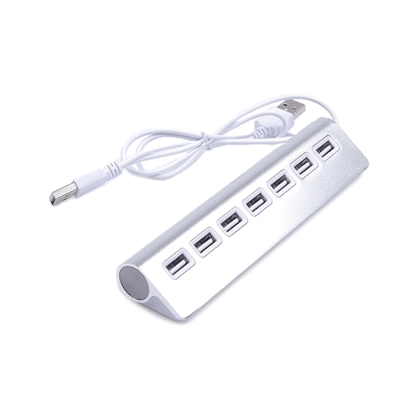 7-port USB 2.0 aluminium 1x7-splitter