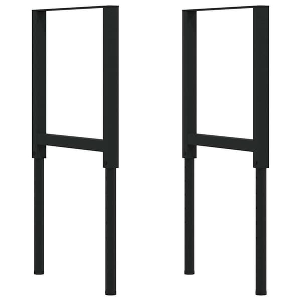 vidaXL arbejdsbord, 100x60x(71,5-98) cm, egetræ