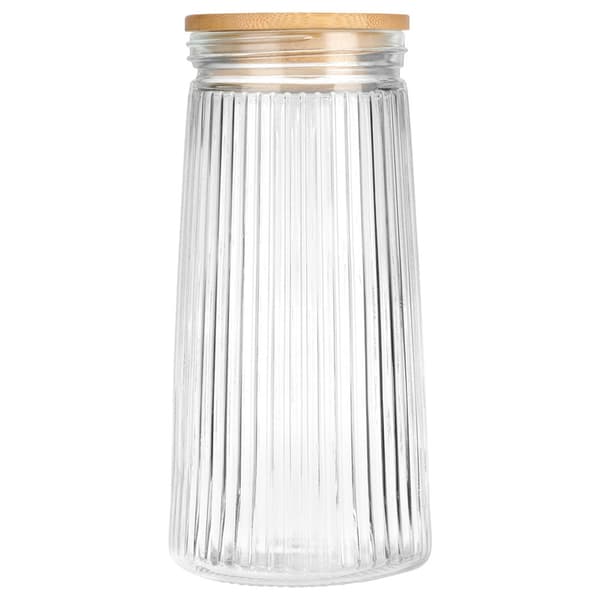 Glasbeholder til tørvarer med låg og tætning, 1,4 l