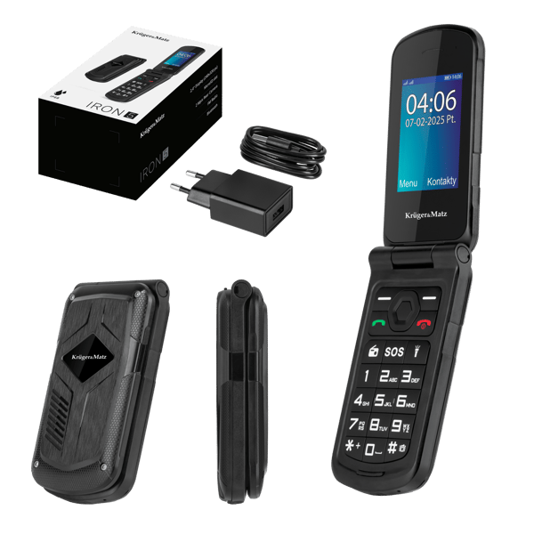 Kruger&Matz iron 5 Flip 4G Bluetooth Dual SIM-telefon