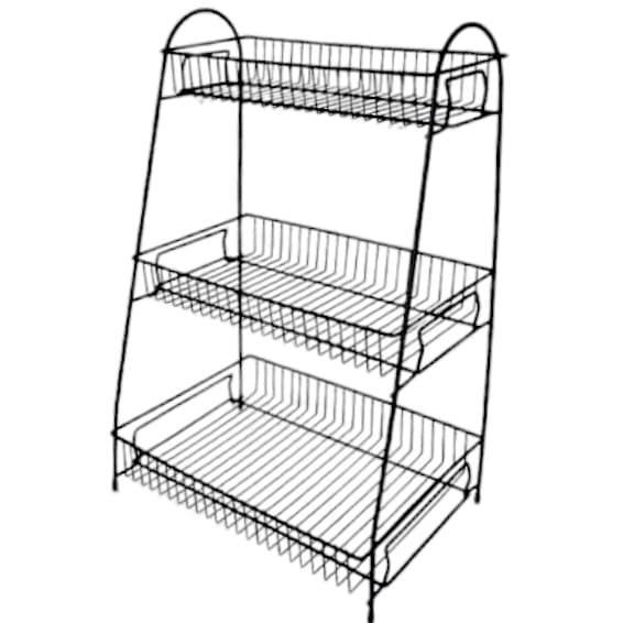 STANDHYLDE KRYDDERIERORGANIZER METAL KRYDDERIEBOX SORT ORGANIZER