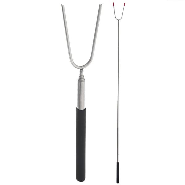 Udendørs ildstedspind udvidelig stål 24,5-86 cm