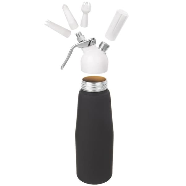 Sifon för vispad grädde svart 680 ml