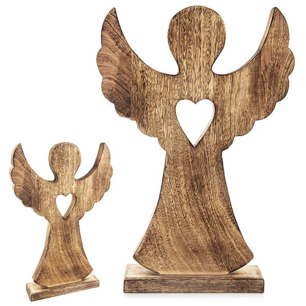Træ jule engel figur MANGO 25,5x36 cm