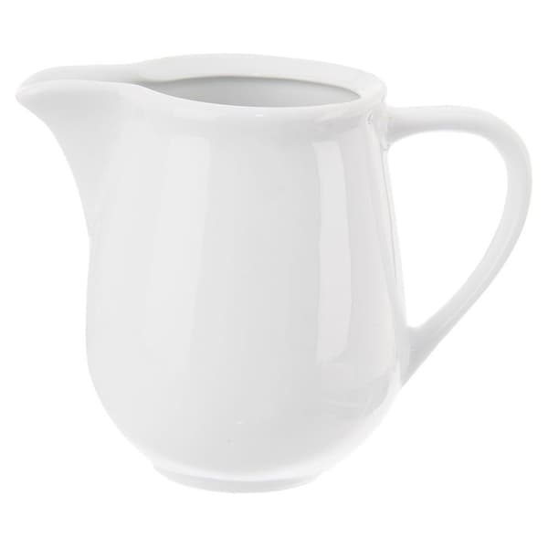 Vit porslinsmjölkkanna MONA 260 ml