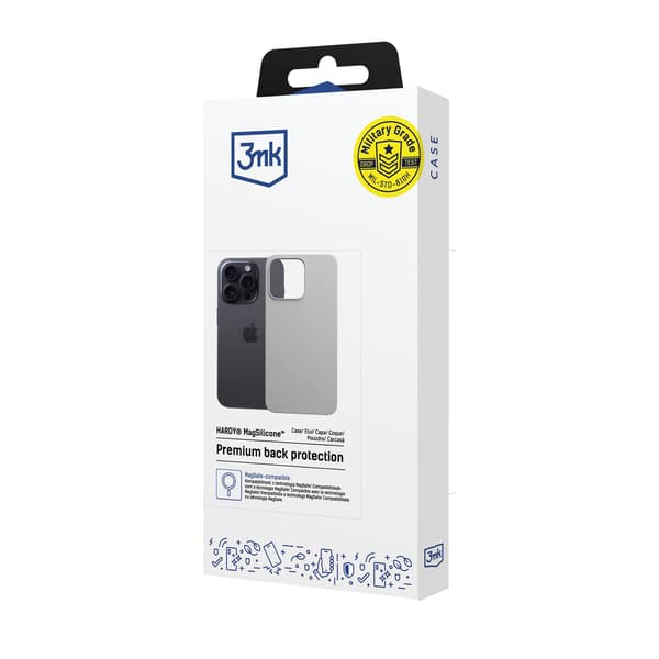 Apple iPhone 16 Pro - 3mk Hardy MagSilicone Natural Titanium