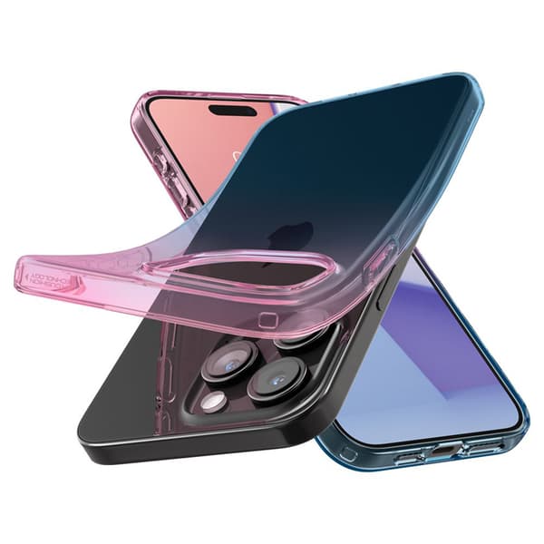 Spigen Liquid Crystal Glitter - Etui til iPhone 15 Pro (Gradation Pink)