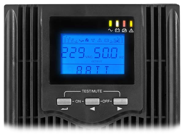 UPS AT-UPS2000S-LCD 2000VA keskeytymätön virtalähde LCD-näytöllä