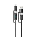 MCDODO USB-C-KABEL USB 4-I-1 SNABBLADDNING FÖR IPHONE LIGHTNING PD 60W 1M