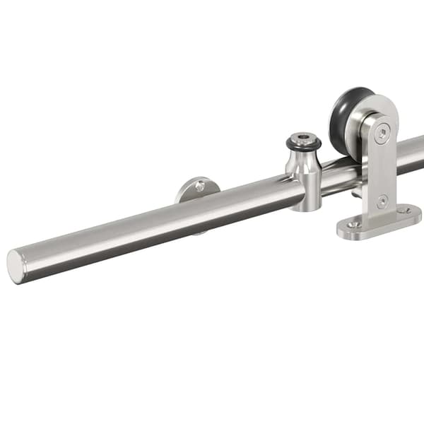 vidaXL Skjutdörrsfäste 200 cm stål silver
