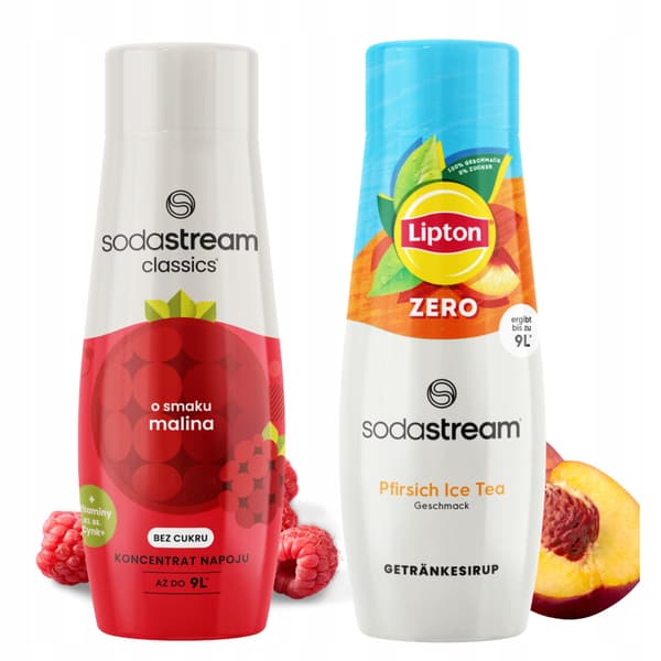 SodaStream sirap till läskmaskinen Raspberry Zero + Iste Persika Sockerfri