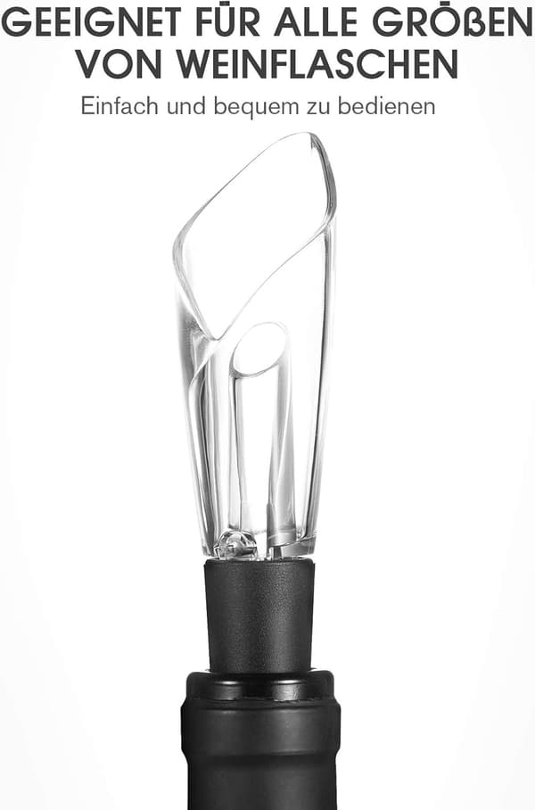 ALKOHOLDISPENER TIL VINFLASKER MED TRANSPARENT GUMMIKÅP 13 CM