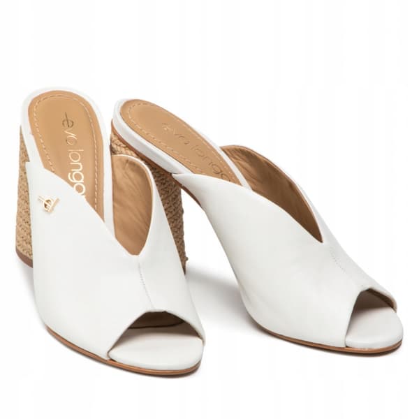 EVA LONGORIA HVIDE LÆDER FLIP-FLOPS 36 0Z2D2* EU 36 0_2