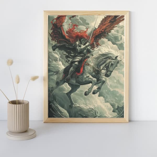 MALING EFTER TAL Billeder til maleri Majestic Knight 40x50 cm