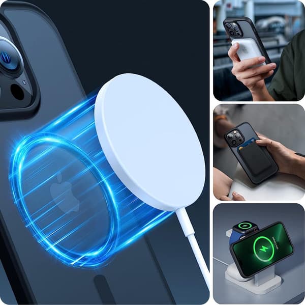 TECH-PROTECT MAGMAT MAGSAFE IPHONE 15 MATTSVART