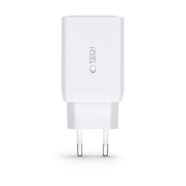 TECH-PROTECT C65W 3-PORTS NETVÆRKSOPLADDER PD65W/QC3.0 SORT