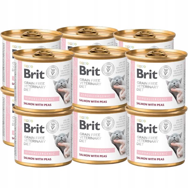 Brit GrainFree Diets Kattefoder på dåse, hypoallergenisk, 12 x 200 g