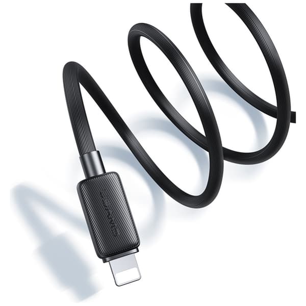 USAMS KY-serien US-SJ689 2.4A USB-A til Lightning-kabel 1m sort