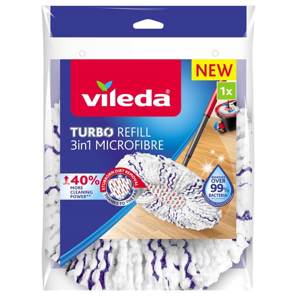 VILEDA Turbo 3-i-1 mikrofiber spinnmoppinsats