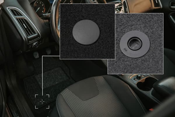 Velour bilmåtter til: Smart Fortwo II hatchback (2007-2014) anthracit