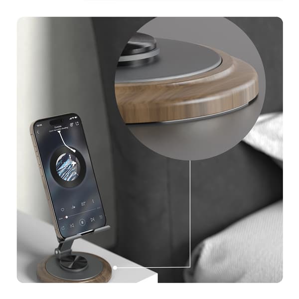 Dudao F17M 360° metal telefonstativ - grå