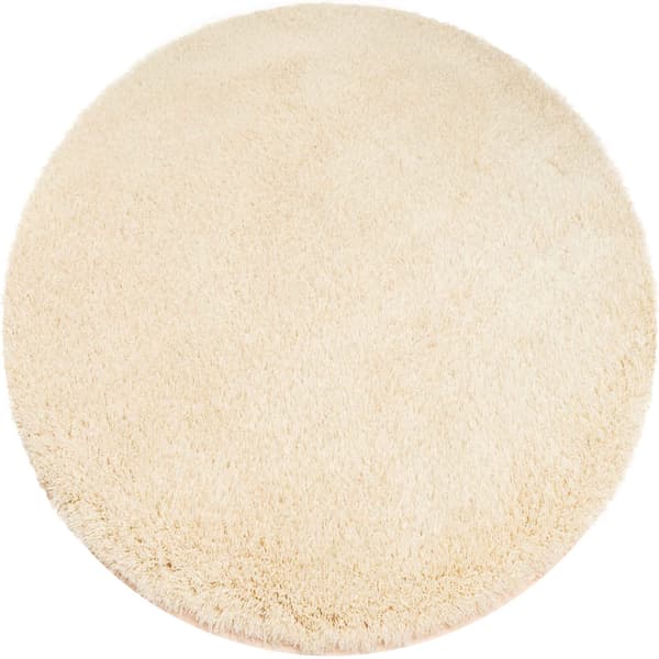 Alpacka Strado rund matta 150x150 - AlpaBeige