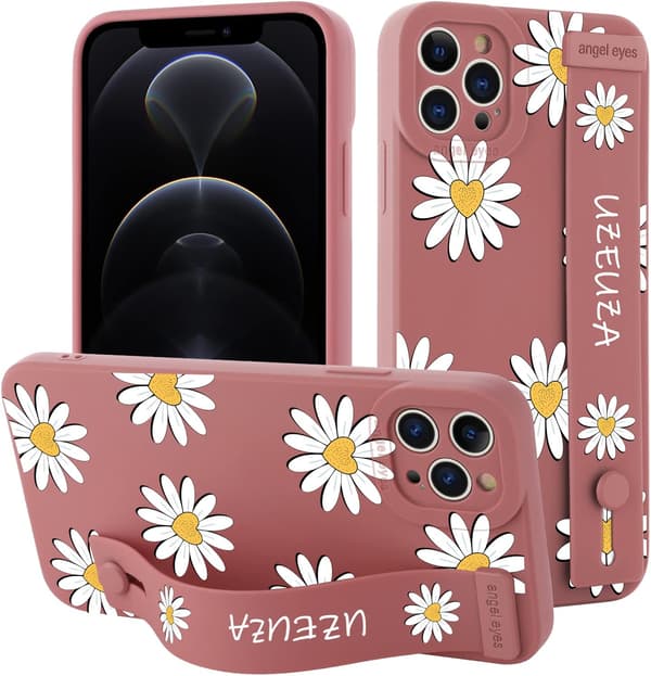 ETUI TIL IPHONE 12 PRO 6.1' SILIKONE BLOMSTERHOLDER