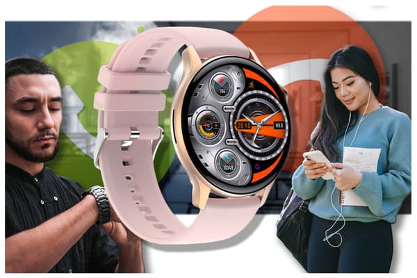 DAME SMARTWATCH Rubicon RNCF10 - SPORTSTILSTANDE, SØVNMONITOR (sr055b)
