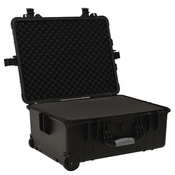 vidaXL Flightcase, svart, 58x45x27 cm, PP