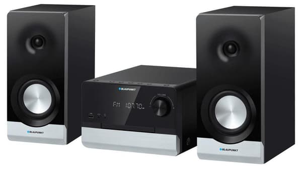 BLAUPUNKT MS40.2BT Micro System musta ja hopea