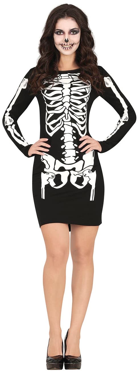 Skeletkostume Halloweenbal M