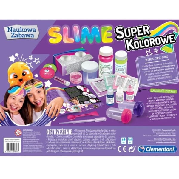 Vetenskapskul - Superfärgglatt slem, Clementoni
