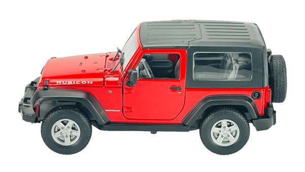 WELLY 2007 JEEP WRANGLER PUNAINEN KATOLLA 1:24 22489