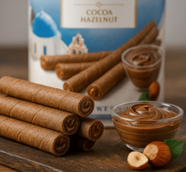Feine Biscuits Kakao-Nöt Wafer Rolls 400 g