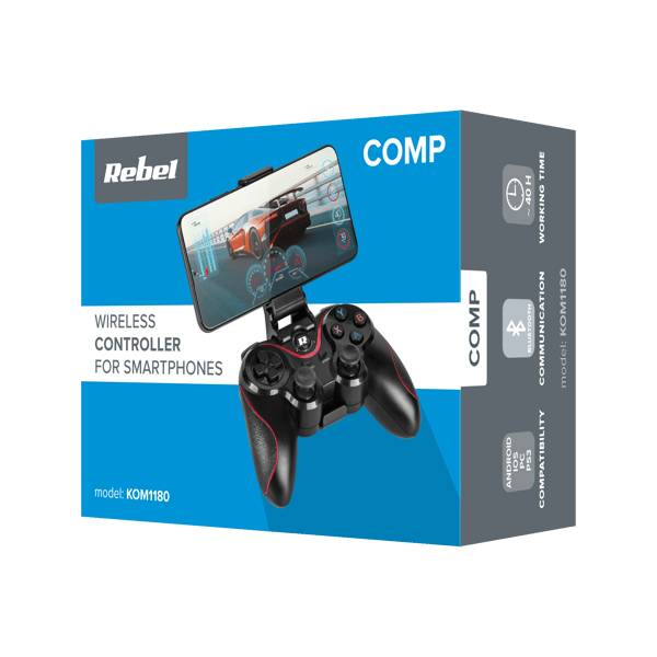 Rebel trådløs Bluetooth gamepad til smartfon PS3 PC iOS Android