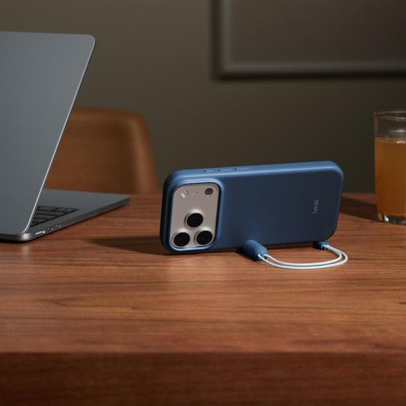 Beats Kickstand etui med MagSafe til iPhone 17 Pro graniitblå