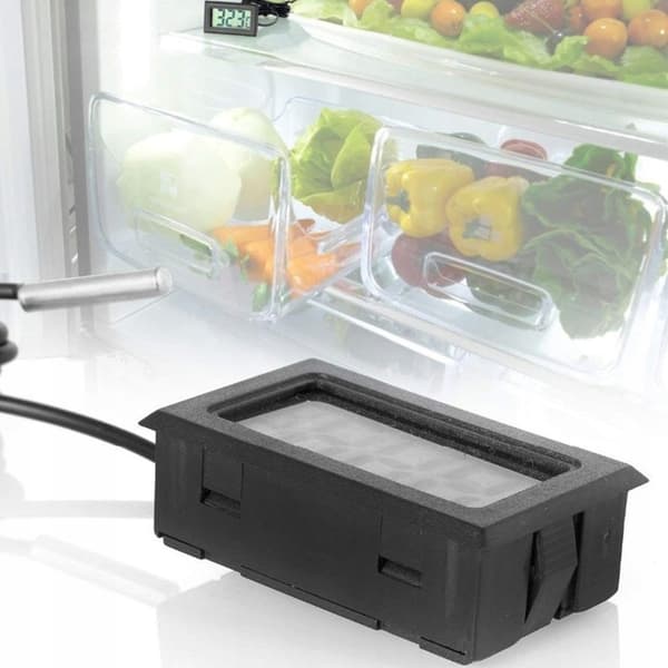 PRÆCIS DIGITALT ELEKTRONISK TERMOMETER MED PROBE + TYDELIGT DISPLAY